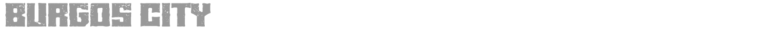 Burgos City font preview